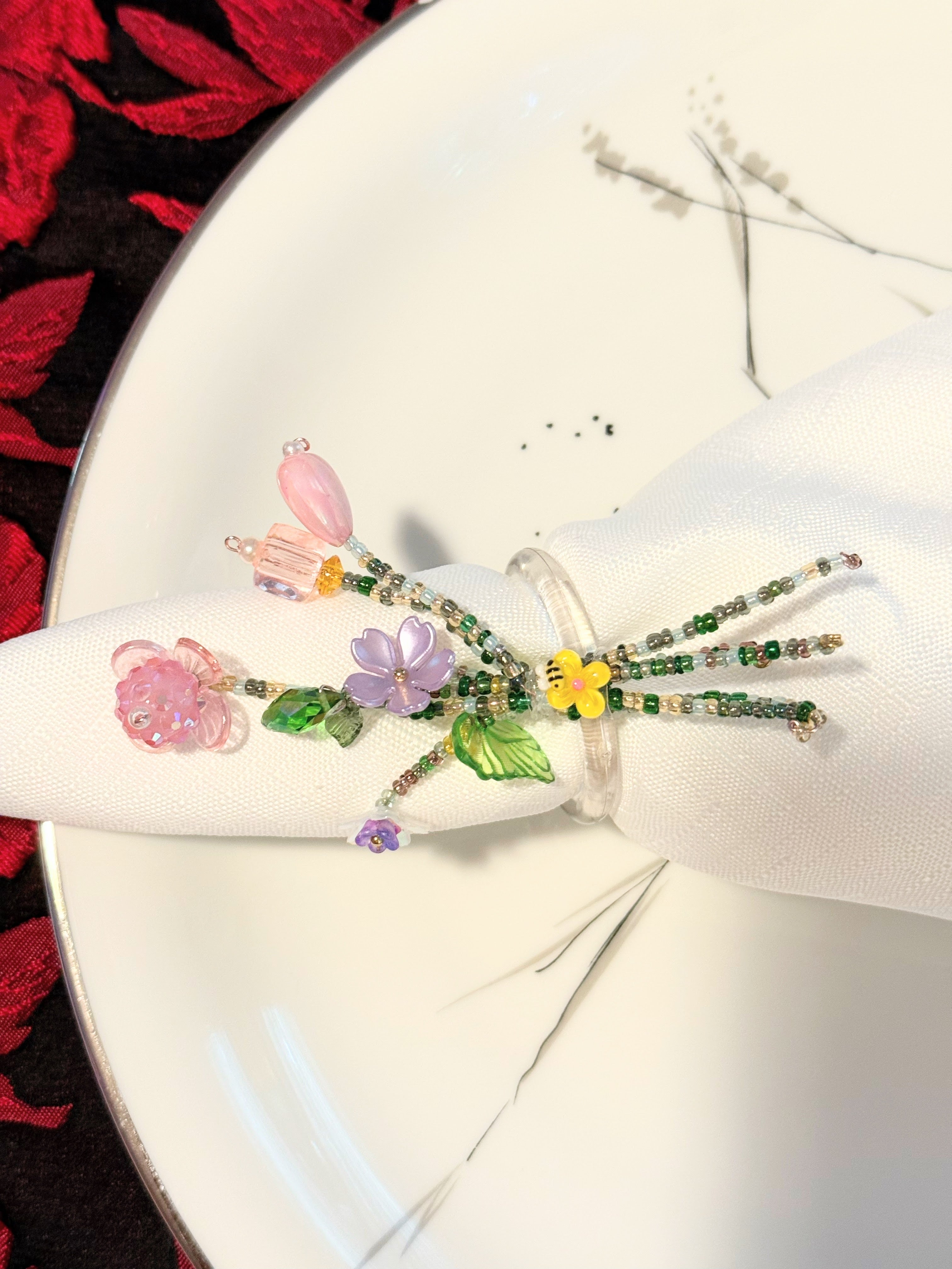 #1Garden Gala Napkin Rings(set of four)