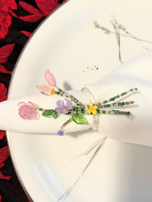 #1Garden Gala Napkin Rings(set of four)