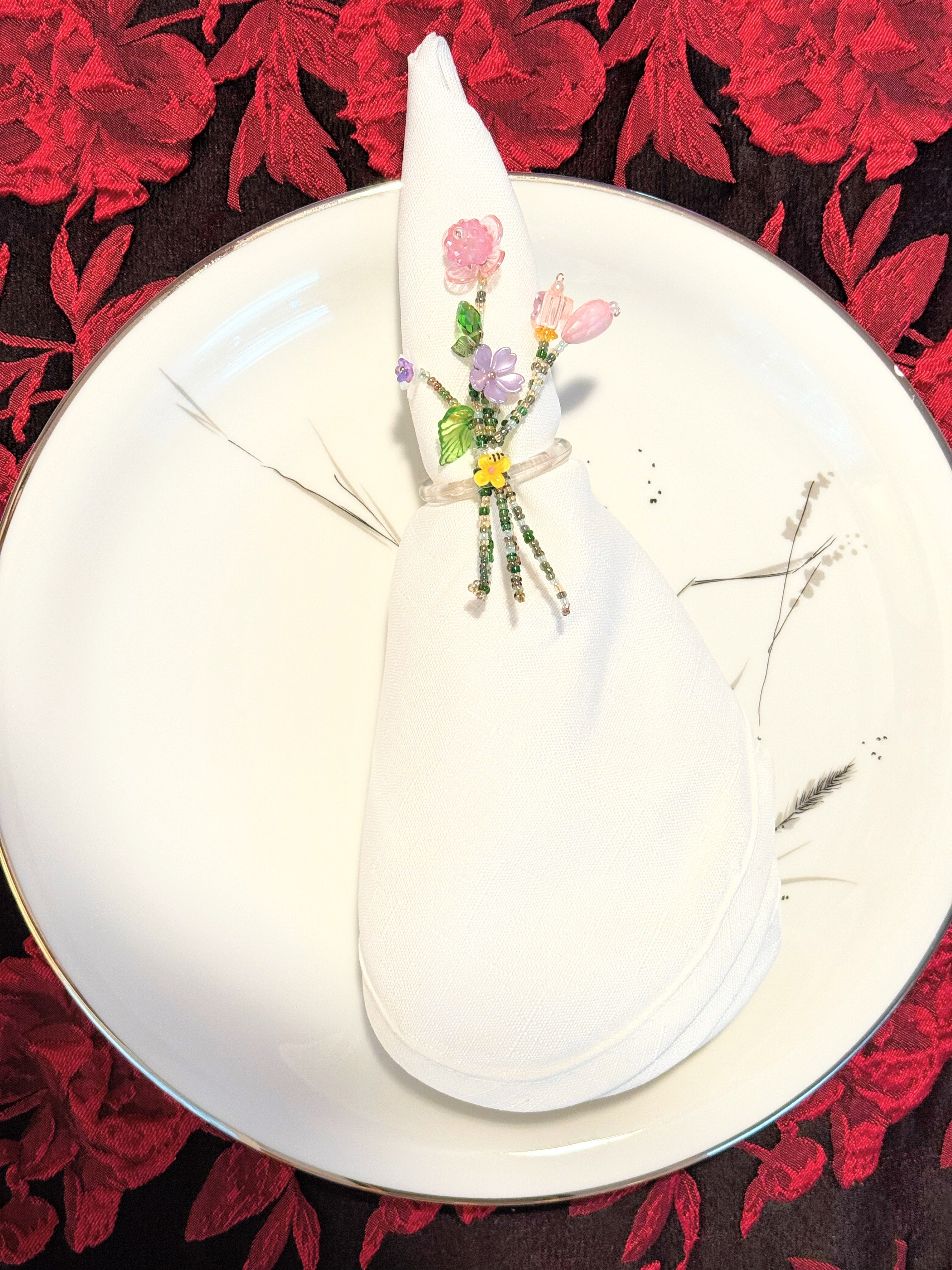 #1Garden Gala Napkin Rings(set of four)