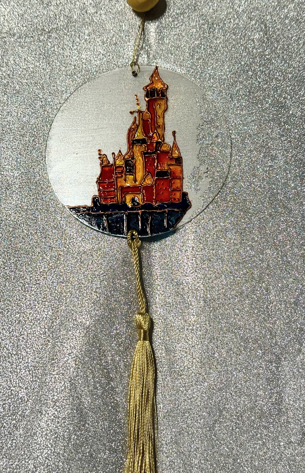 Regal Castle Emblem – 4" Handcrafted Circular Wall hanging