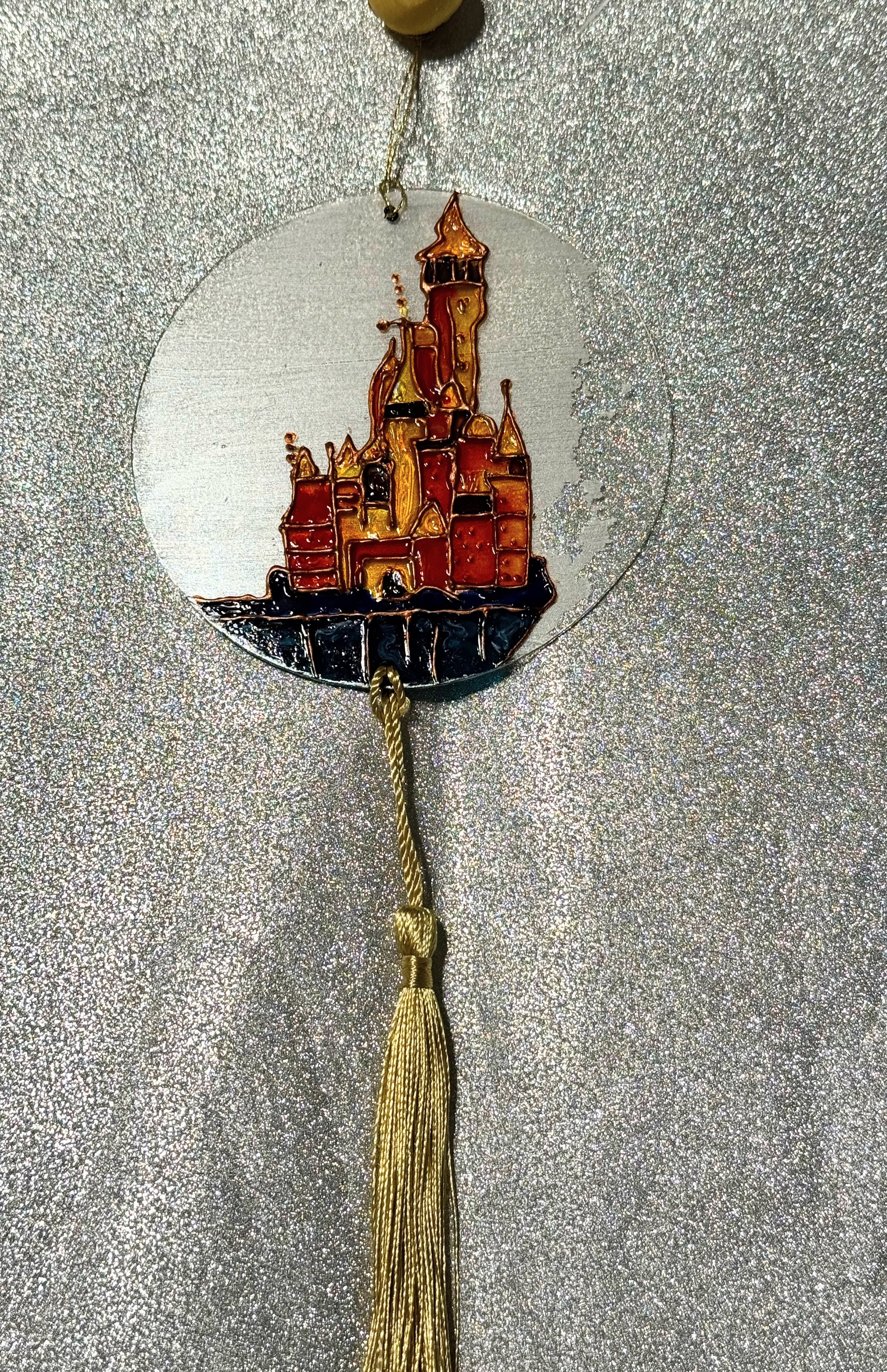 Regal Castle Emblem – 4" Handcrafted Circular Wall hanging