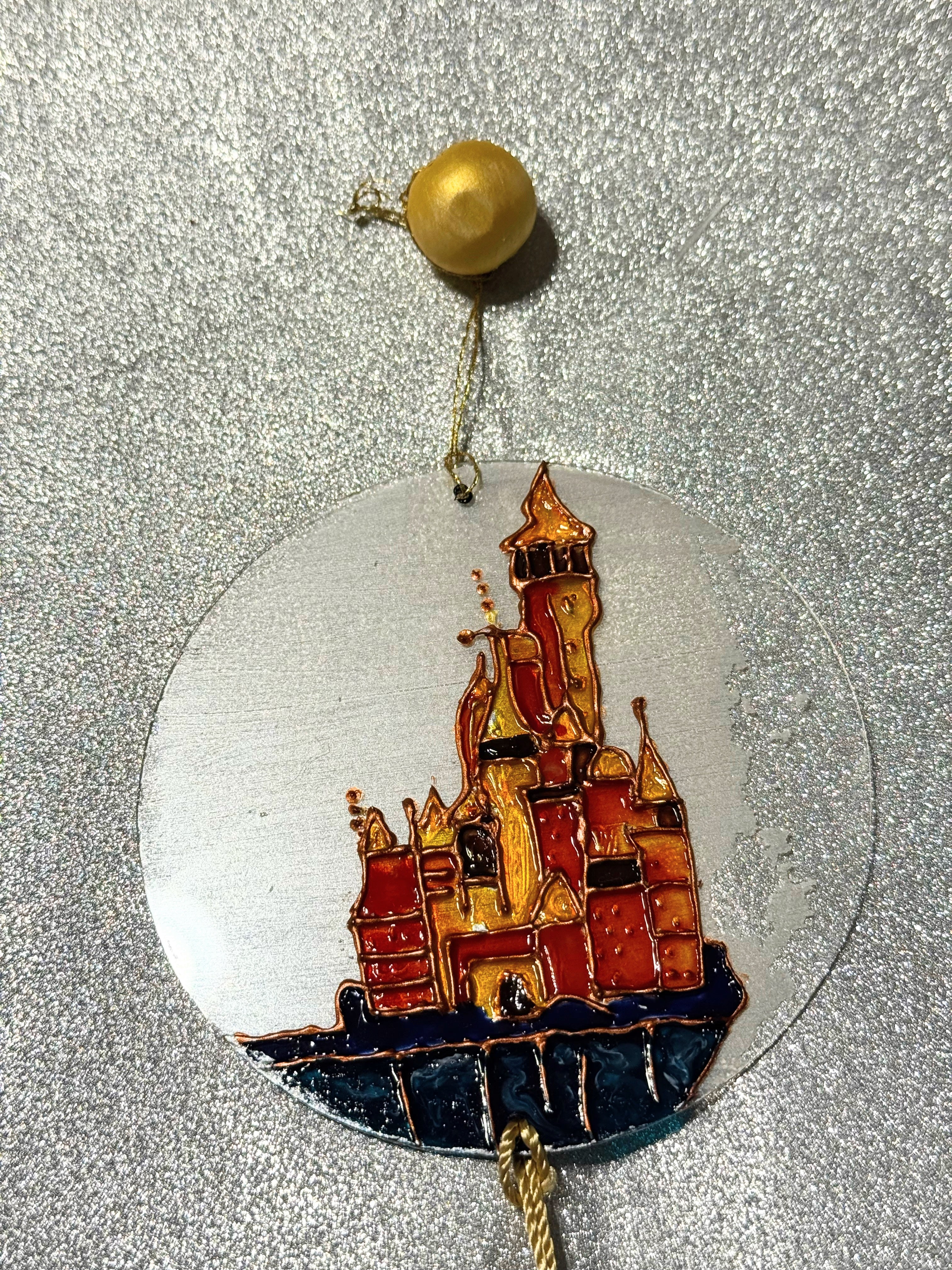 Regal Castle Emblem – 4" Handcrafted Circular Wall hanging