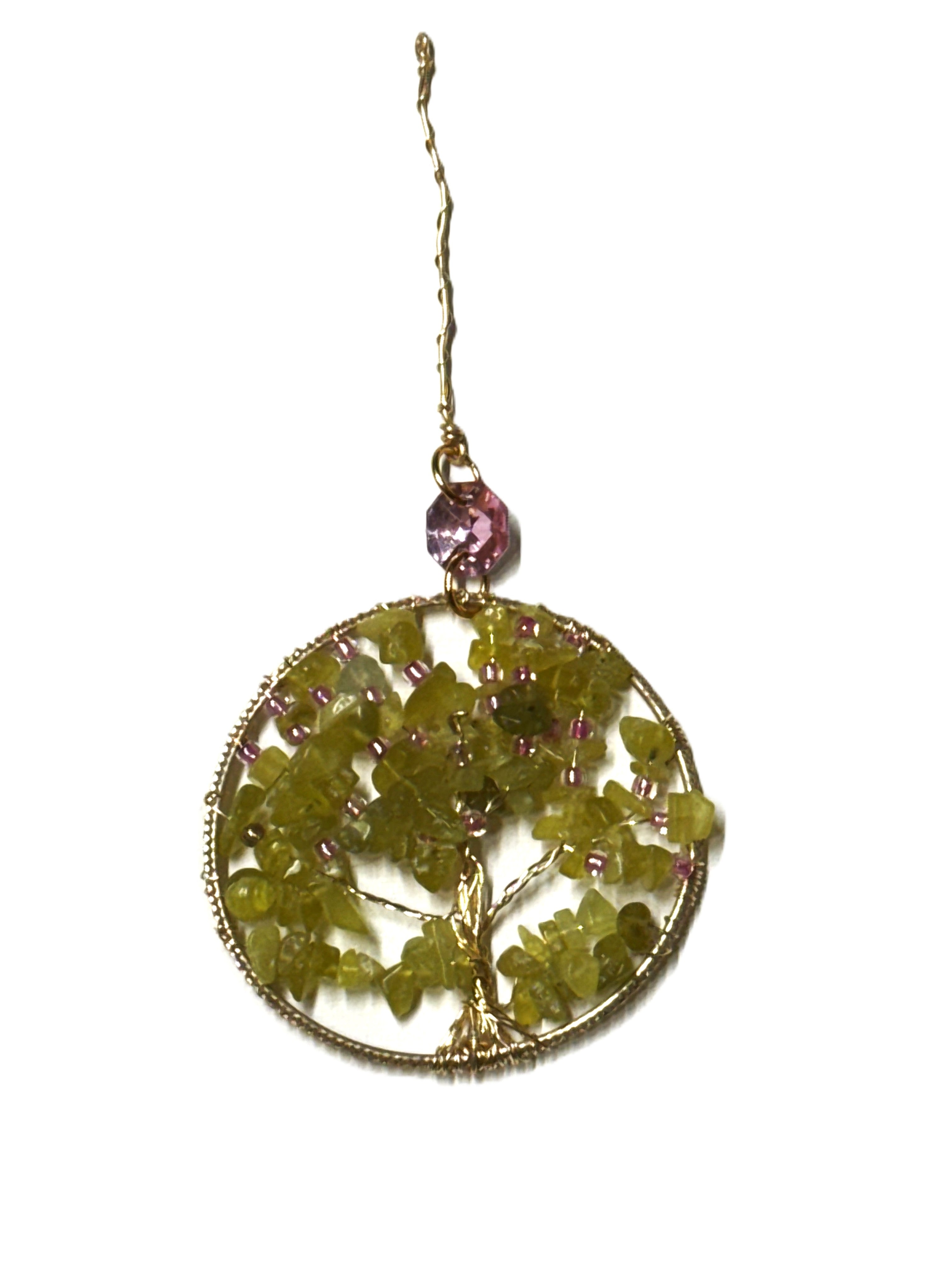 Jade Blossom Tree Pendant