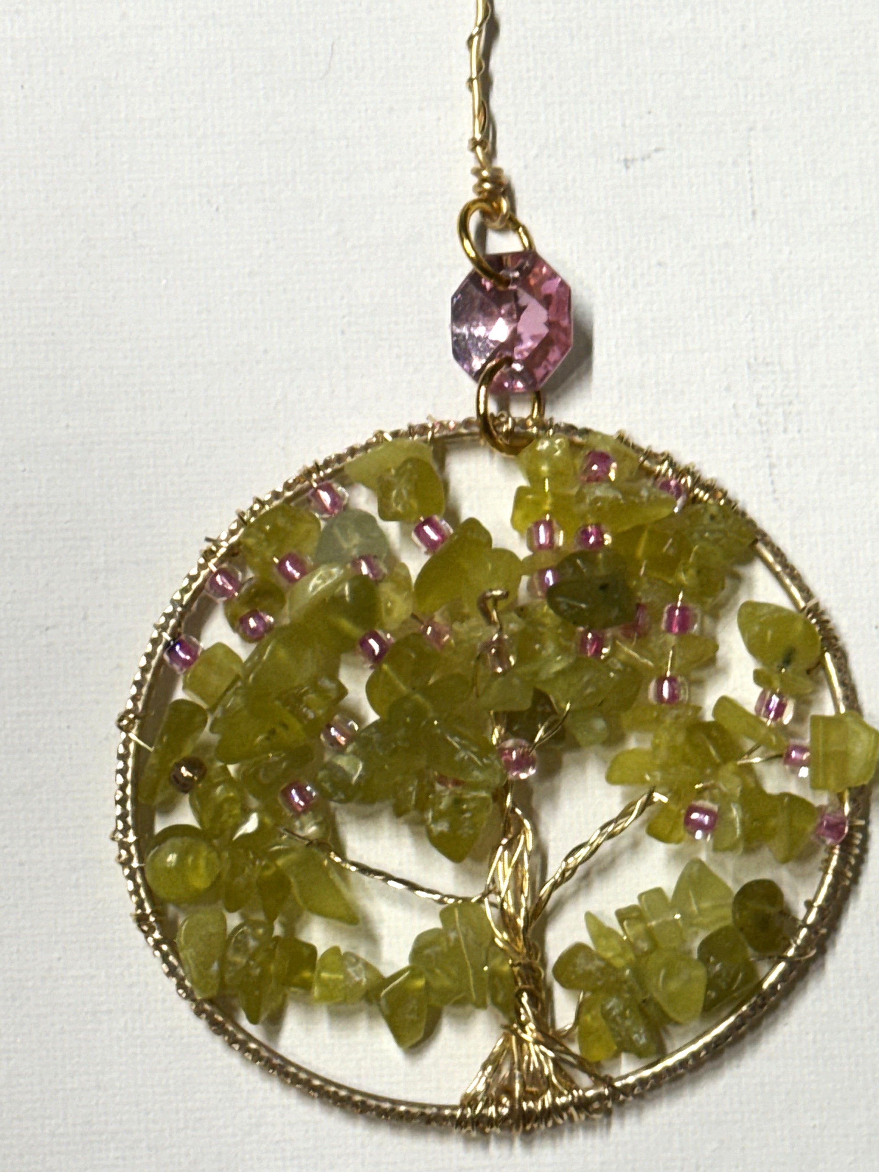 Jade Blossom Tree Pendant